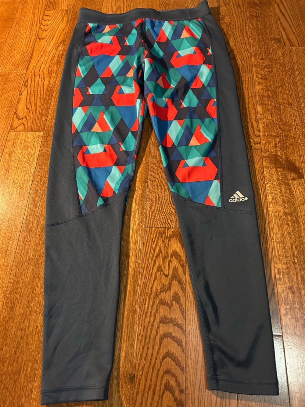 Adidas Techfit Climalite Geometric Athletic Leggings Woman’s Medium Full Length